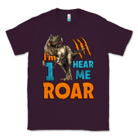 Plum i'm one hear me roar dinosaur birthday Classic Tee - LillyAllenDesigns