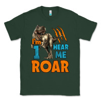 Sports Green i'm one hear me roar dinosaur birthday Classic Tee - LillyAllenDesigns