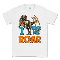 White i'm one hear me roar dinosaur birthday Classic Tee - LillyAllenDesigns