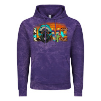 Cloud Purple love black angus indian headdress Vintage Hoodie - JahusDesignShop