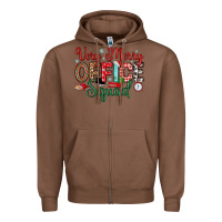 Chestnut very merry office squad Zipper Hoodie - MaliasSmallBusiness