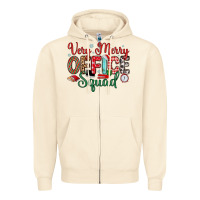 Sandshell very merry office squad Zipper Hoodie - MaliasSmallBusiness