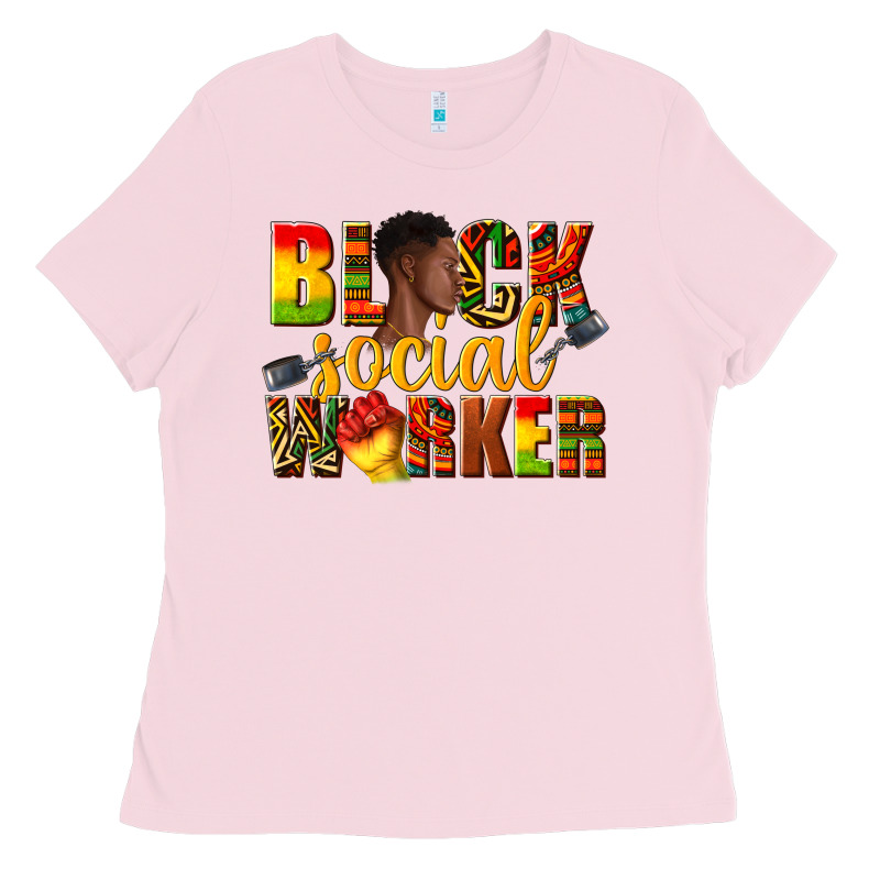 Black Social Worker Ladies Tee by texasbilliewilder | Teevron