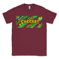 Burgundy leopar and cowhide with cheers Classic Tee - AdoDesignShop