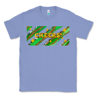 Colony Blue leopar and cowhide with cheers Classic Tee - AdoDesignShop