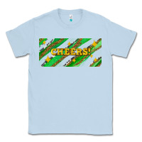 Dusty Blue leopar and cowhide with cheers Classic Tee - AdoDesignShop