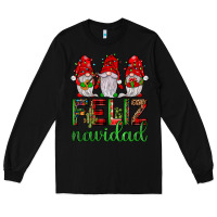 Black feliz navidad gnomies Long Sleeve Tee - JahusDesignShop