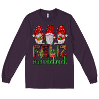 Plum feliz navidad gnomies Long Sleeve Tee - JahusDesignShop
