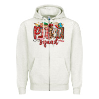 Oatmeal Heather para squad christmas Zipper Hoodie - MaliasSmallBusiness