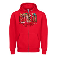 Red para squad christmas Zipper Hoodie - MaliasSmallBusiness