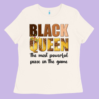 Ladies Tee black queen the most powerful piece in the game