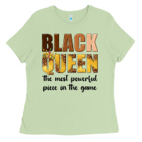 Matcha black queen the most powerful piece in the game Ladies Tee - texasbilliewilder