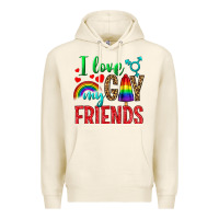 Tofu I love my gay friends Premium Hoodie - NancyCooperArtShop