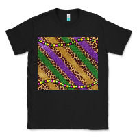 Black mardi gras leopard glitter bead Classic Tee - BarkalooDesign
