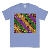 Colony Blue mardi gras leopard glitter bead Classic Tee - BarkalooDesign