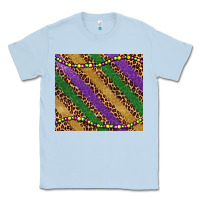 Dusty Blue mardi gras leopard glitter bead Classic Tee - BarkalooDesign