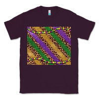 Plum mardi gras leopard glitter bead Classic Tee - BarkalooDesign