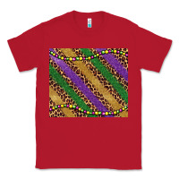 Red mardi gras leopard glitter bead Classic Tee - BarkalooDesign