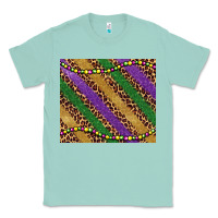 Seafoam mardi gras leopard glitter bead Classic Tee - BarkalooDesign
