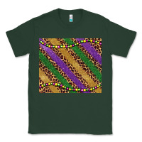 Sports Green mardi gras leopard glitter bead Classic Tee - BarkalooDesign