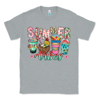 Heather Grey Summer Vibes Classic Tee - CowhideDigitalArt