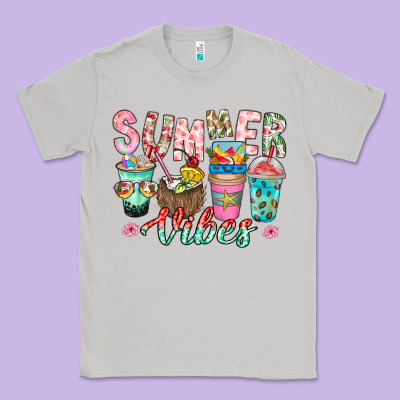 Summer Vibes Classic Tee Designed By Cowhidedigitalart