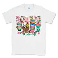 White Summer Vibes Classic Tee - CowhideDigitalArt