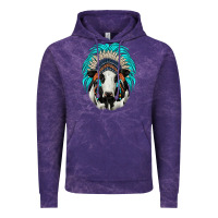 Cloud Purple holstein indian headdress Vintage Hoodie - JahusDesignShop