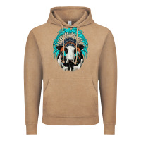 Vintage Coffee holstein indian headdress Vintage Hoodie - JahusDesignShop