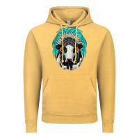 Vintage Mustard holstein indian headdress Vintage Hoodie - JahusDesignShop
