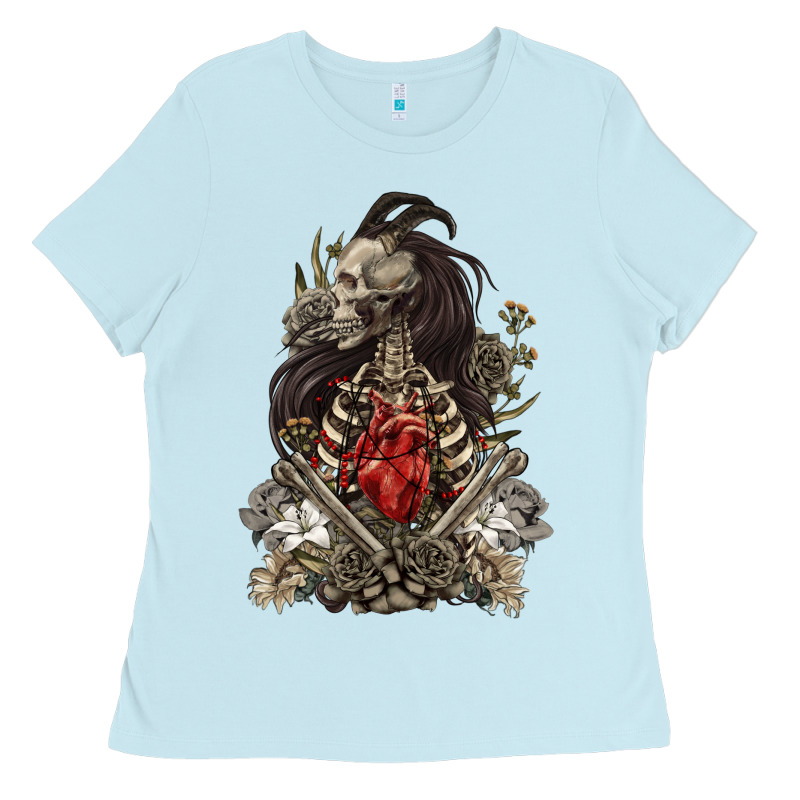 Floral Skeleton Ladies Tee by RanaPortraitStore | Teevron