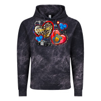 Cloud Black western leopard  police hearts Vintage Hoodie - AdoDesignShop