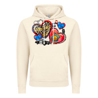 Vintage Artic western leopard  police hearts Vintage Hoodie - AdoDesignShop