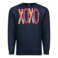 Navy Valentine Xoxo Premium Sweatshirt - Bettercallsaul