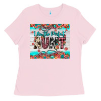 Bubblegum Pink i am perfect aunt Ladies Tee - JahusDesignShop