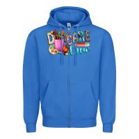 True Royal daycare crew Zipper Hoodie - NancyCooperArtShop