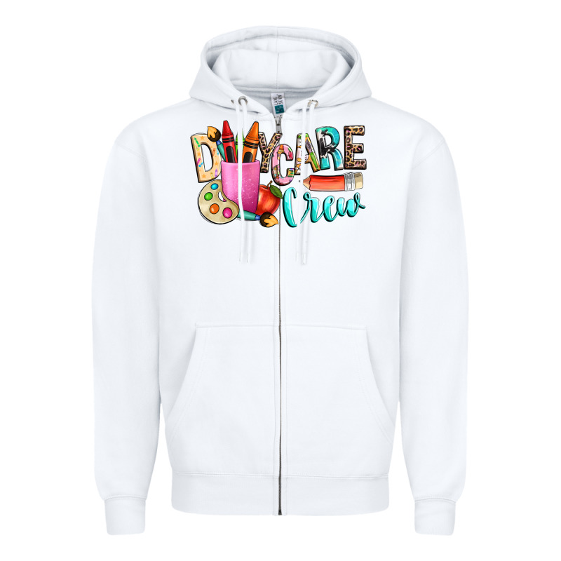 Daycare Crew Zipper Hoodie by NancyCooperArtShop | Teevron