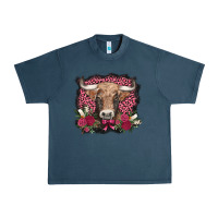 Midnight Navy v.d. cow and roses Urban Heavy Tee - AdoDesignShop
