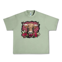 Oil Green v.d. cow and roses Urban Heavy Tee - AdoDesignShop