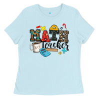 Baby Blue math teacher Ladies Tee - Zillion Design Studio