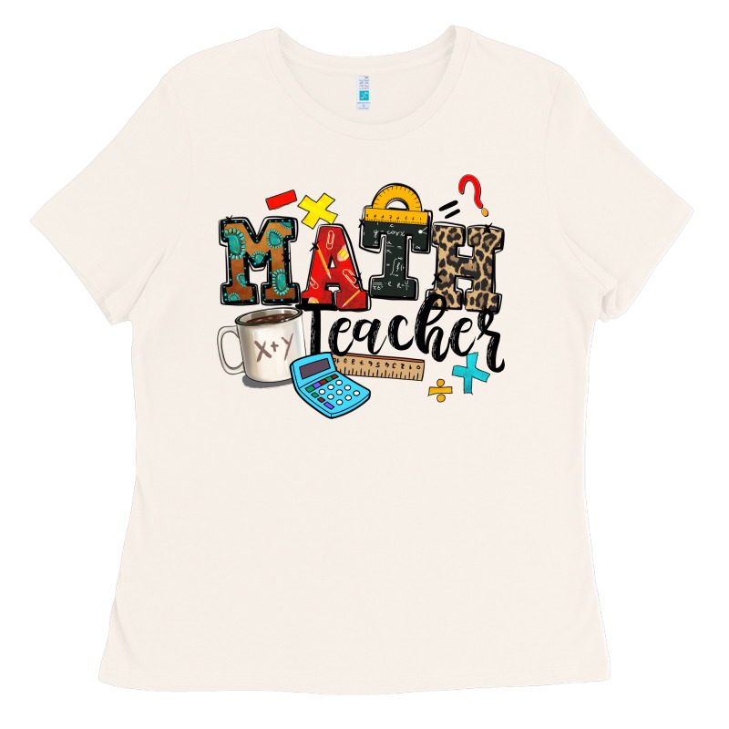 Math Teacher Ladies Tee by Zillion Design Studio | Teevron
