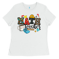 White math teacher Ladies Tee - Zillion Design Studio