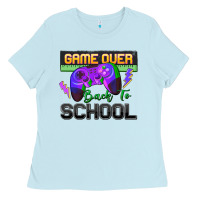 Baby Blue game over back to school Ladies Tee - Zillion Design Studio