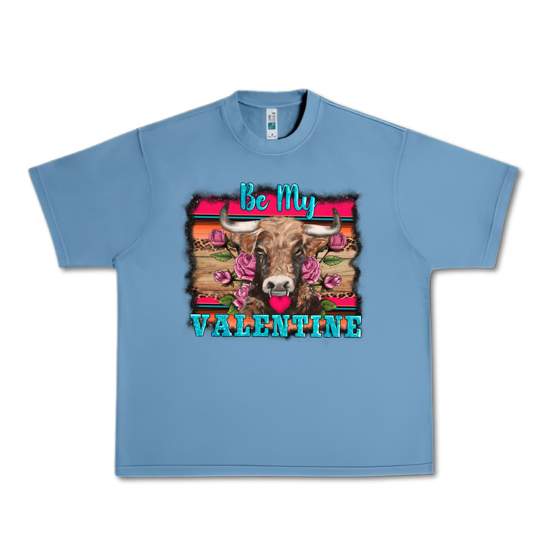 Be My Valentine With Cow Urban Heavy Tee by AdoDesignShop | Teevron