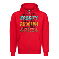 Red dance like frosty shine like rudolph give like san Zipper Hoodie - MaliasSmallBusiness