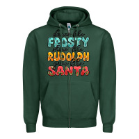 Sports Green dance like frosty shine like rudolph give like san Zipper Hoodie - MaliasSmallBusiness