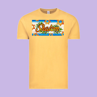 Shalom With Olive Branch Vintage Tee Designed By Adodesignshop