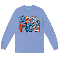 Colony Blue america Long Sleeve Tee - MaliasSmallBusiness