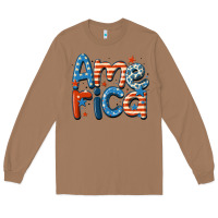 Toasted Coconut america Long Sleeve Tee - MaliasSmallBusiness