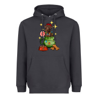 Smoke Christmas coffee cup with Labrador Heavyweight Hoodie - RanaPortraitStore